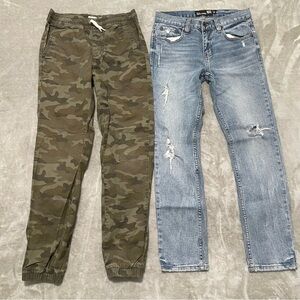 Boys Size 16 Pants Bundle RSQ Tokyo Super Skinny Jeans Distressed Old Navy Jogge